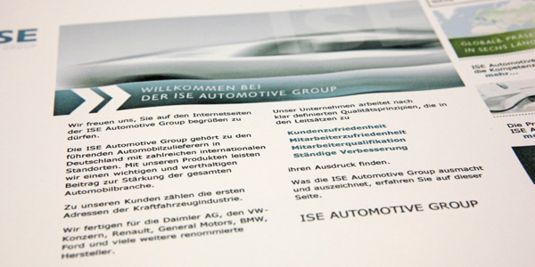 Referenz: Website ISE Automotive Group
